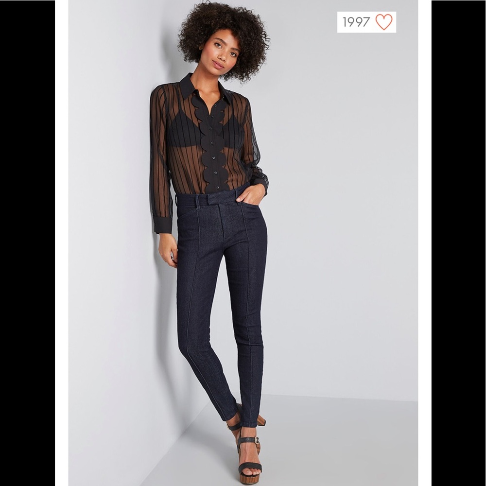 ModCloth Sheer Blouse - Picture 4 of 6